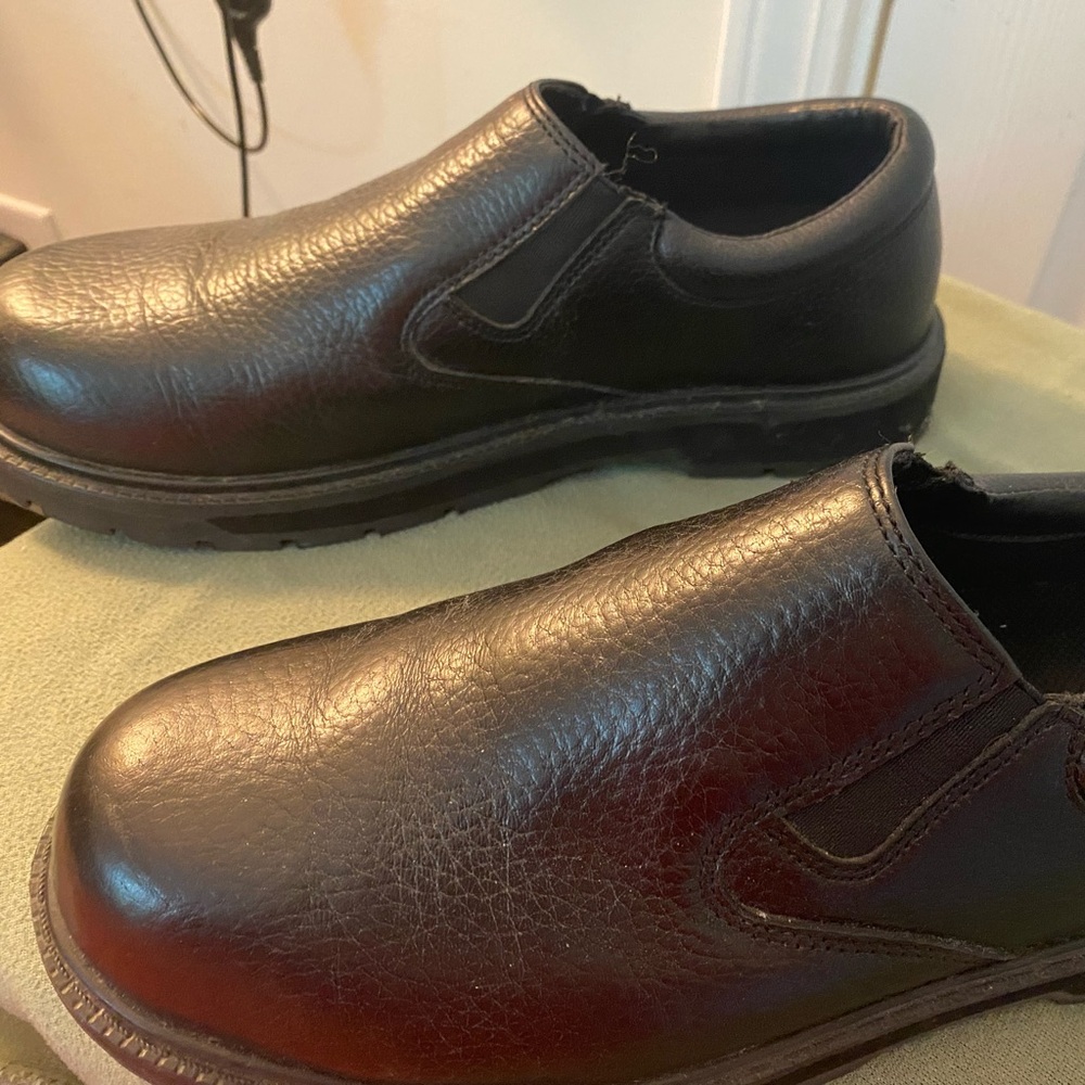 Chinook Manager Men’s Shoe non-slip black leather size 9.5